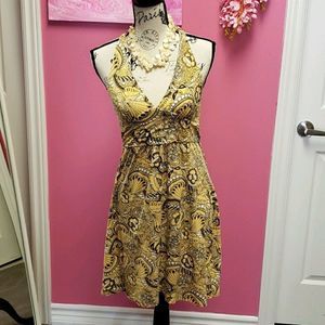 Pure 💛💙💛 Essentials Yellow Halter Dress Size S